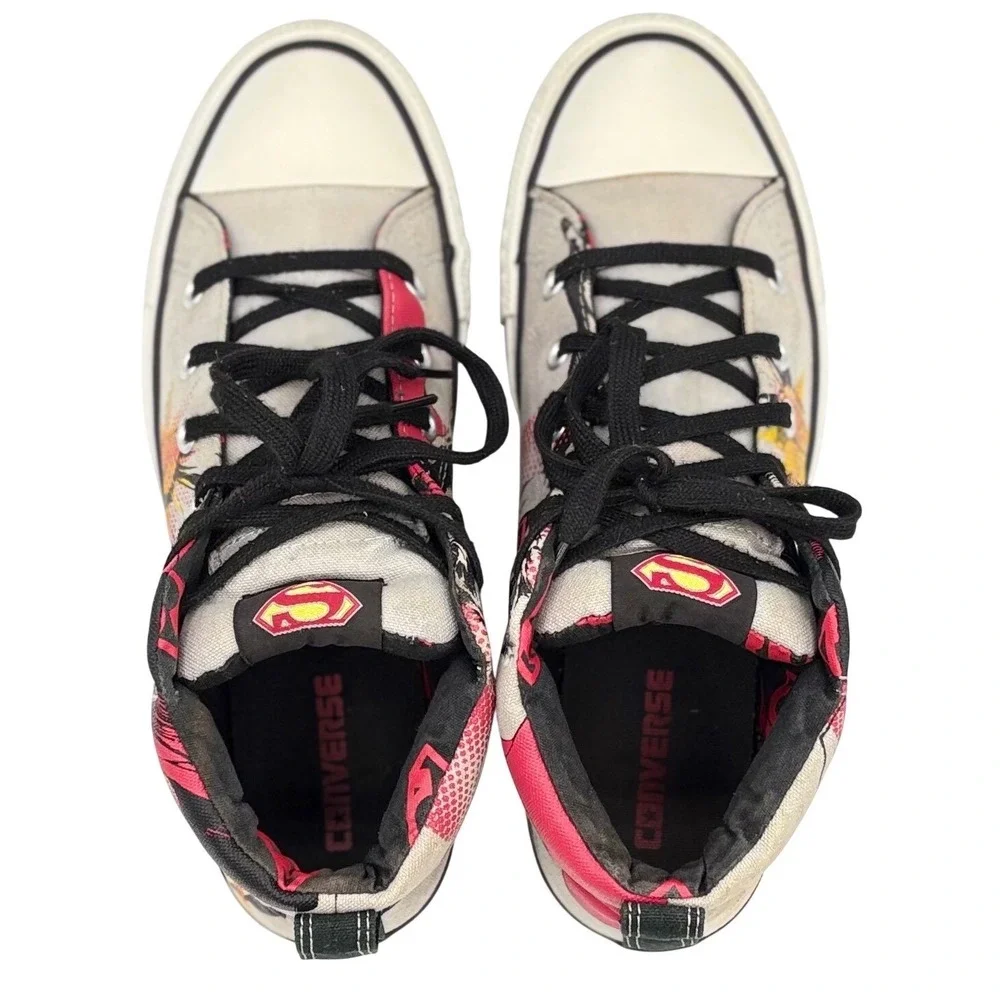 Converse Superman Chuck Taylor All Star High‎ Tops Men's Size 8 Rare - Picture 2 of 8